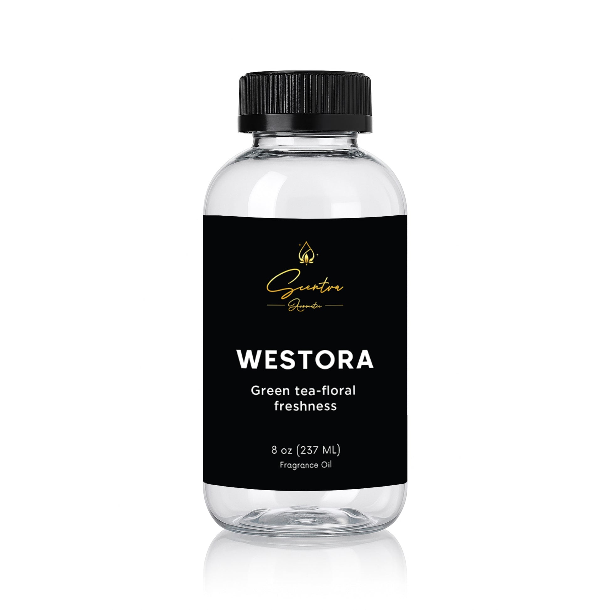 WESTORA Green tea-floral freshness 8 oz fragrance oil bottle